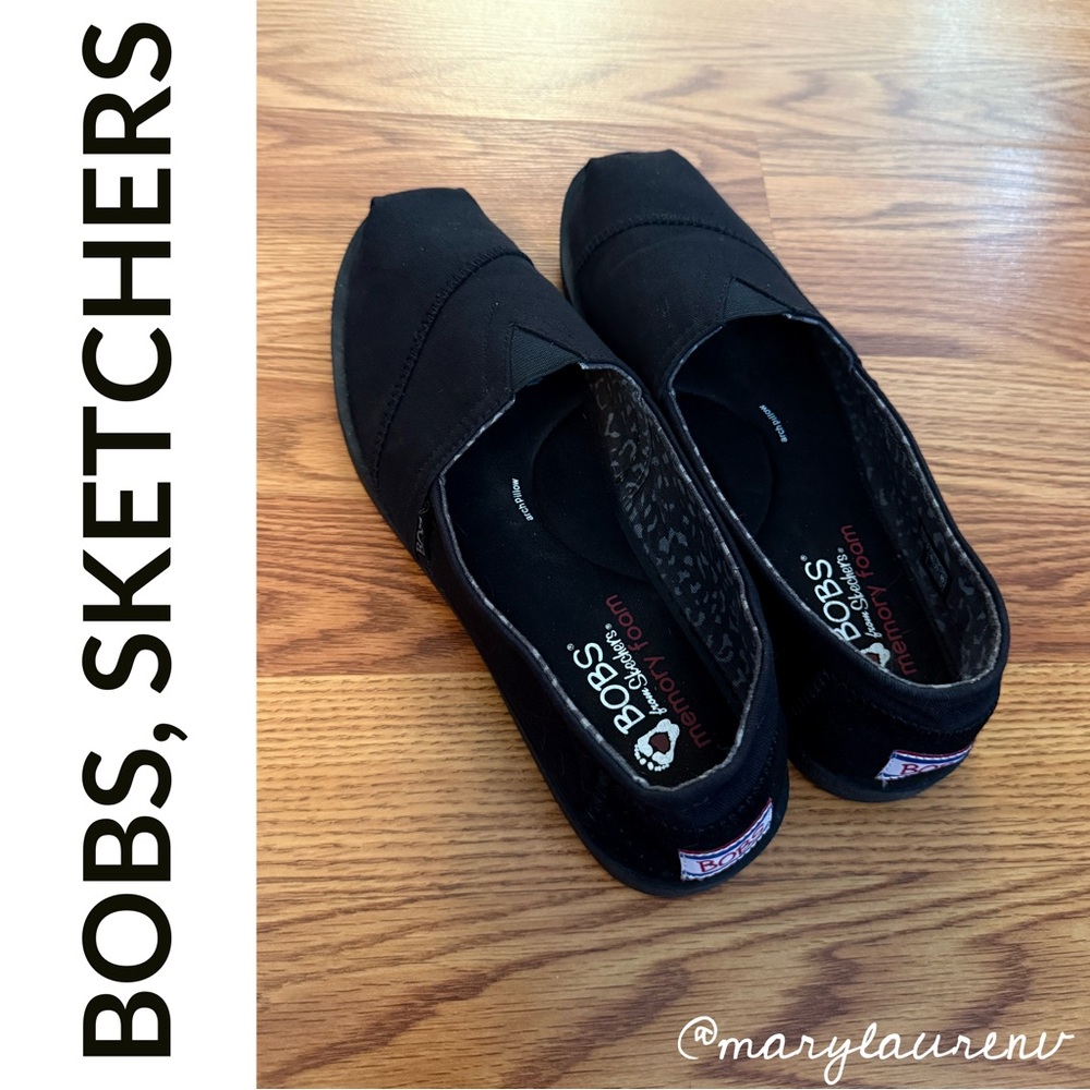 BOBS from Skechers Classic Black Loafers